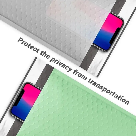 15 Green Poly Bubble Mailers Shipping bags - Picture 4 of 6